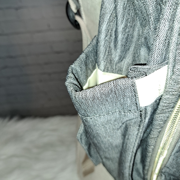 Yeerdone Grey Diaper Bag Multi-Funcrion Waterproof Maternity Backpack - Picture 3 of 12